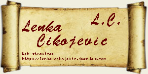 Lenka Čikojević vizit kartica
